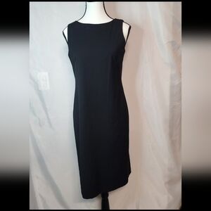 NWT Studio by London Times Womens Back Zip Little Black Dress Size 2
